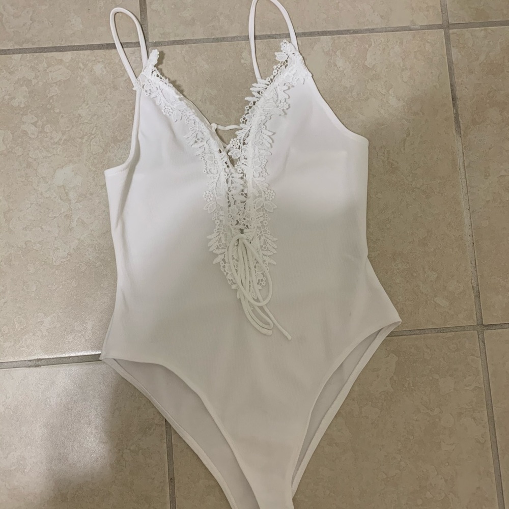 White Lace Body Suit